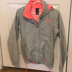 The North face rain coat size small